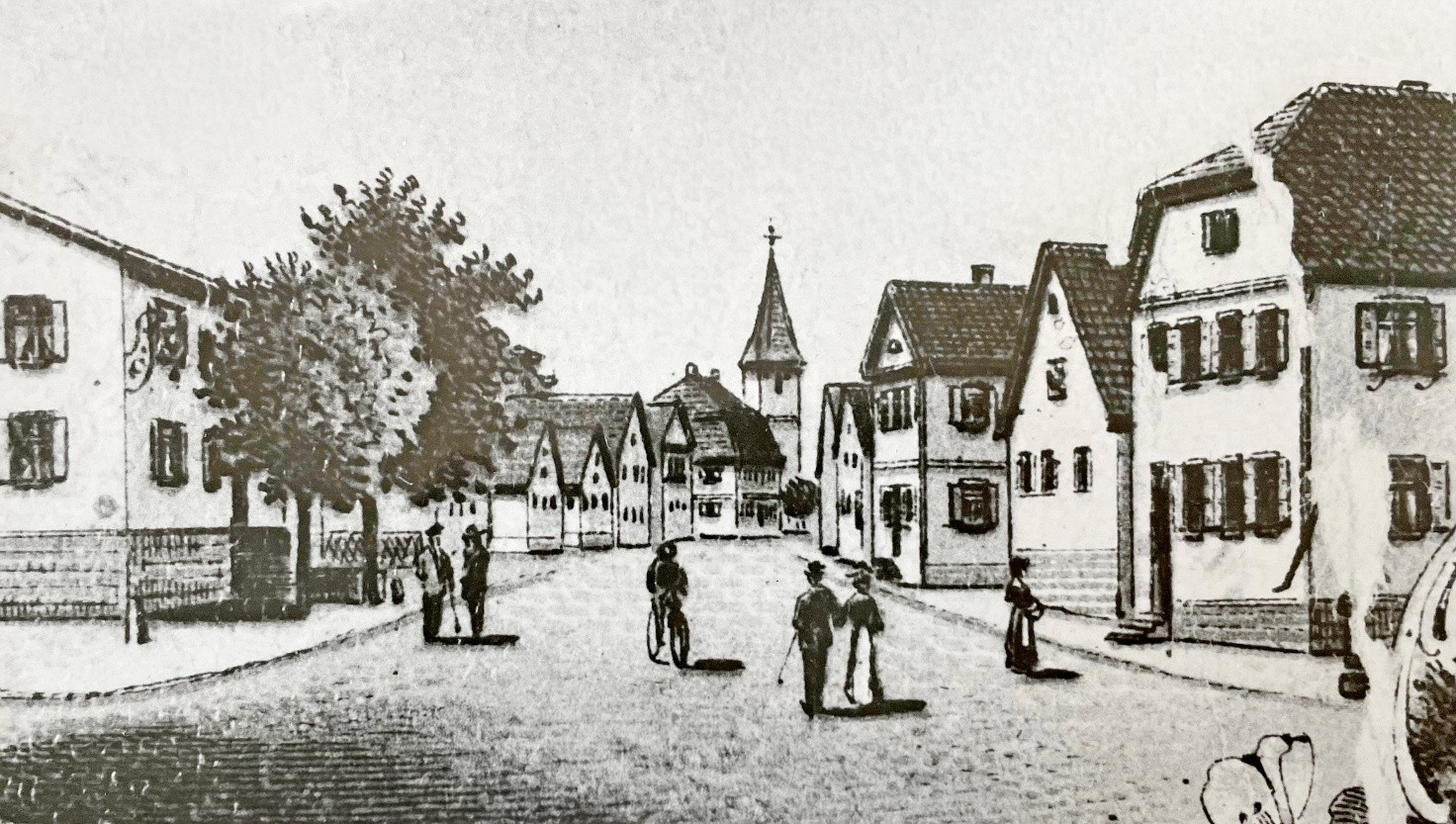 Kirchhausen historische Ansicht